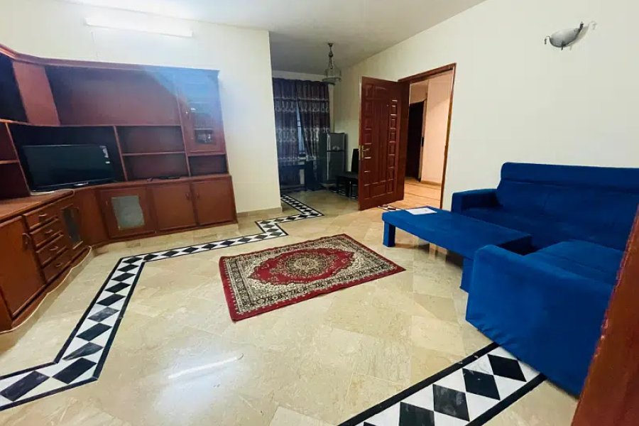 F-11 Markaz 2 Bed With 2 Bath Tv Lounge Kitchen Car Parking Fully Furnished Apartment For Rent