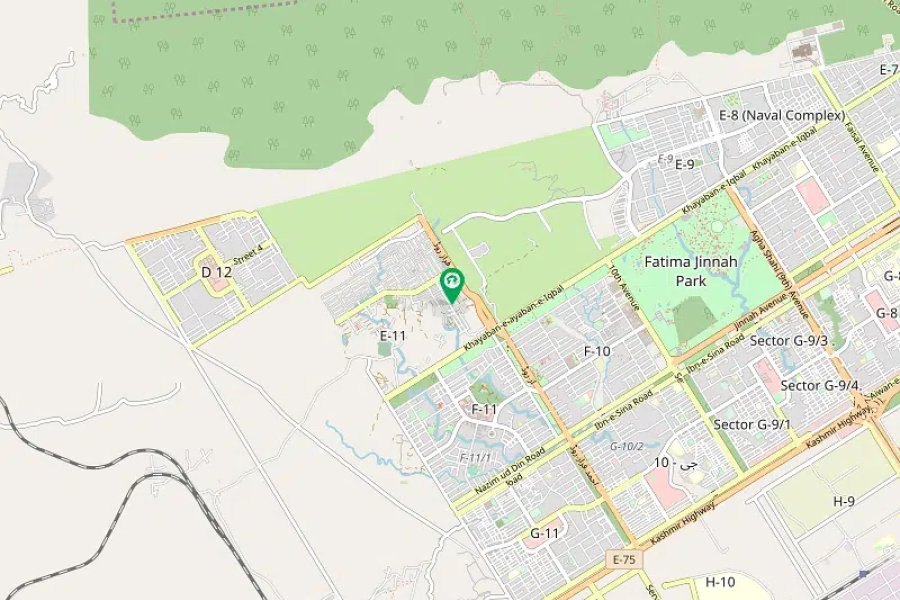 1 Bed Studio Room with 24 hour water 4th floor gas electric E-11/4