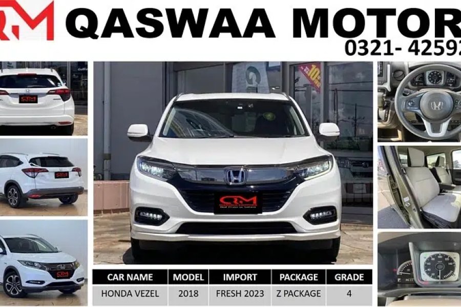 HONDA VEZEL 2018 NEW 2024 IMPORT VEZEL Z 2018 Vezel 2018 Johar Town Phase 1, Lahore