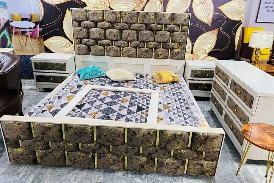 bed dressing side table/double bed/ash wood furniture/king size bedset Airport Road, Rawalpindi