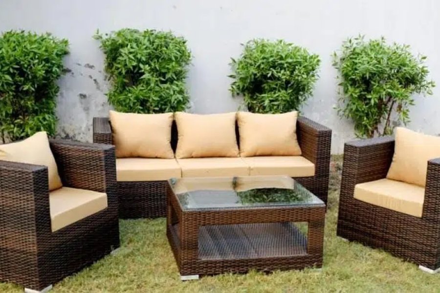 سوفا سیٹ، رتن فرنیچر لاہور، لان سورج غسل آرام، بحریہ ٹاؤن سیکٹر سی، لاہور