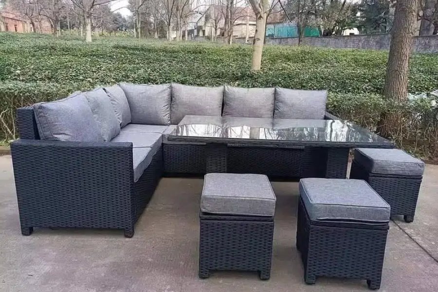 پیٹیو آؤٹ ڈور صوفے کرسیاں، صوفہ سیٹ لان گارڈن بالکونی ٹیرس چکسواری، میرپور