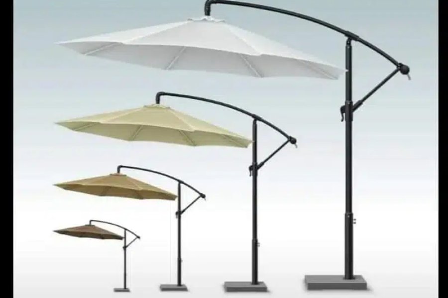 سائیڈ پول امپورٹڈ چینی چھتری، کینٹیلیور پیراسولز، آؤٹ ڈور آنگن مسلم ٹاؤن، لاہور