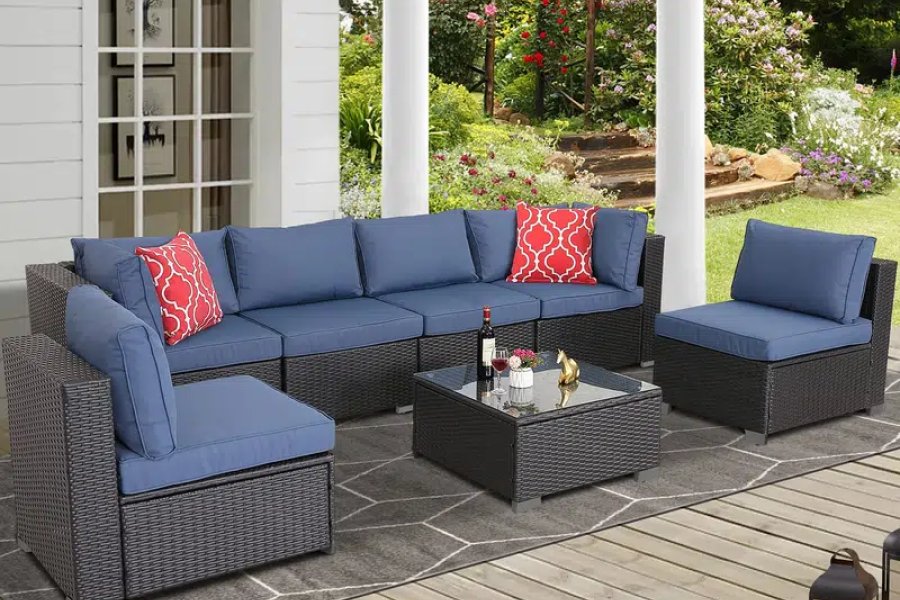 Rattan SOfas, Patio L shape Sofa set , Patio Terrace Lawn Sofa set DHA Phase 5, Lahore