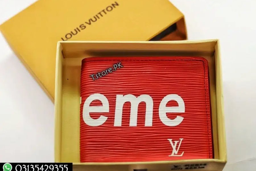 LV سپریم ریڈ مینز والیٹ بمعہ باکس DHA فیز 1، کراچی