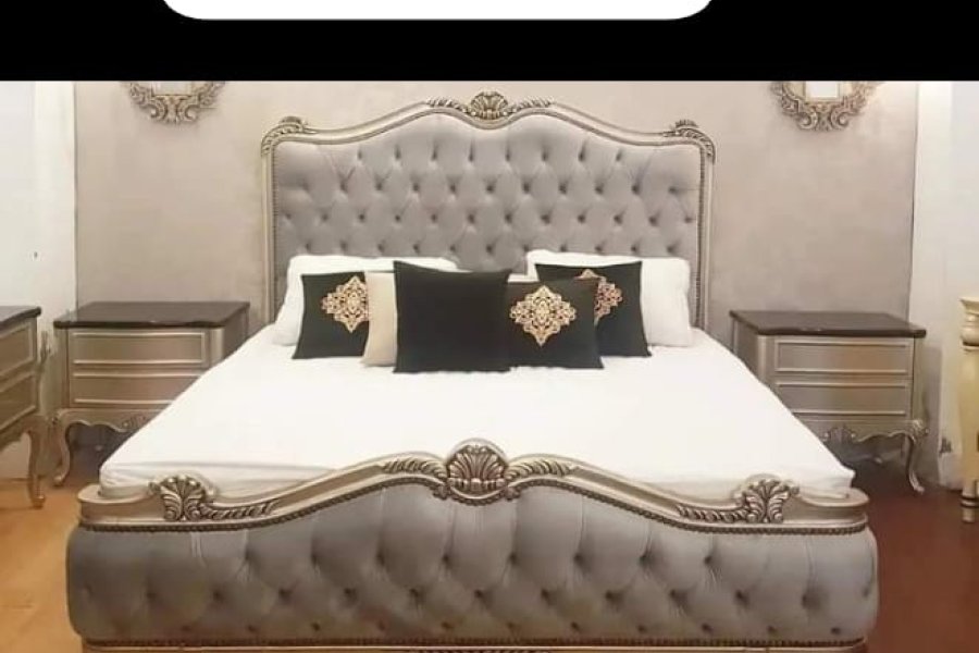 سائڈ ٹیبل کے ساتھ کلاسیکل بیڈ روم سیٹ