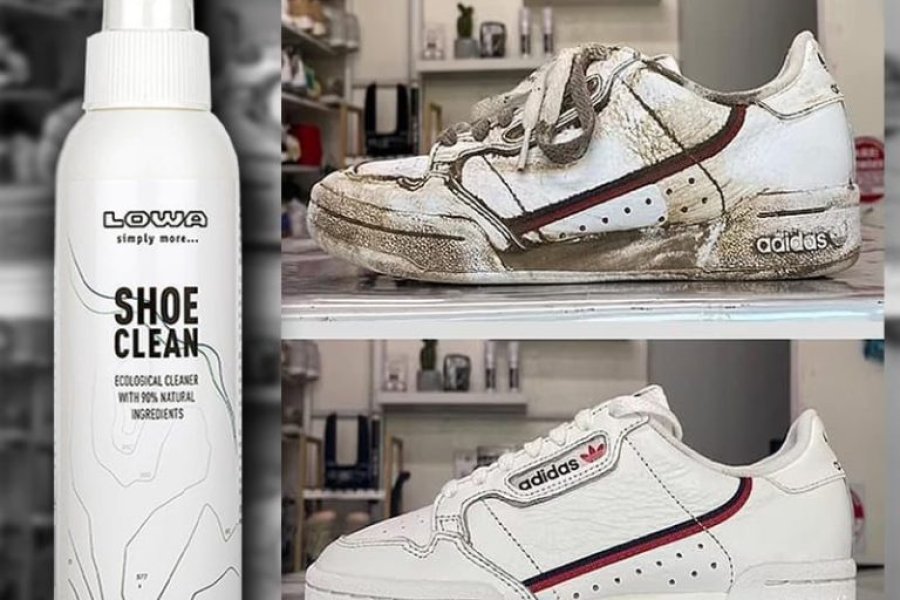 لوا شو اسنیکر کلینر سپرے (چمڑے یا ٹیکسٹائل کے اوپر والے جوتوں کے لیے کامل)