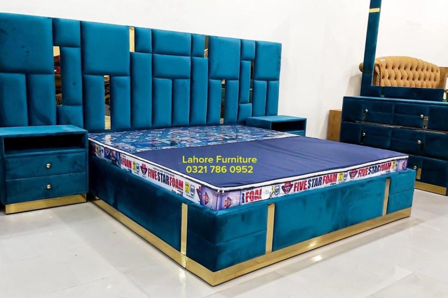Full Cushan Bed Set used Imported Brace used imported Value King Size Bed Set