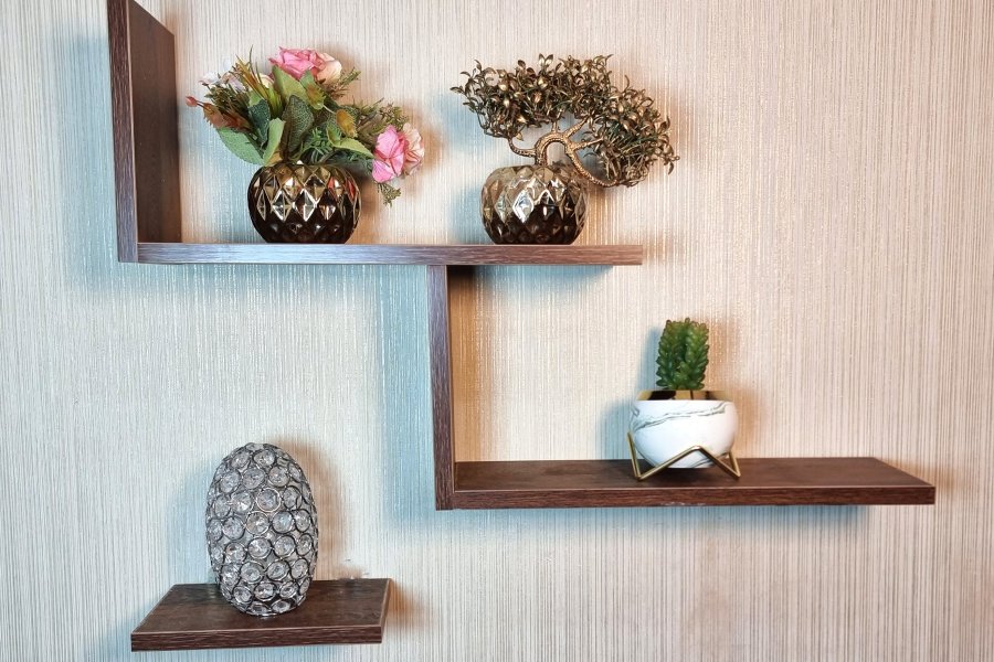 Premium Quality Wall Mounted Floating Shelve, (HIDDEN SCREWS), Decor Shelve, Decor Shelf, Decor Mounted Wall Shelve, Flower Shelf, Planter Shelve