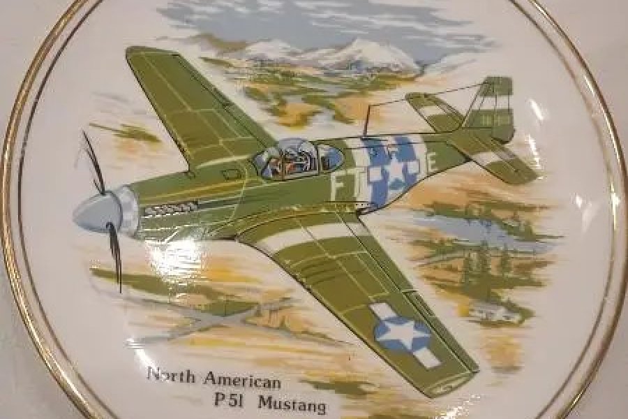 Vintage Aviation Plate Collection
