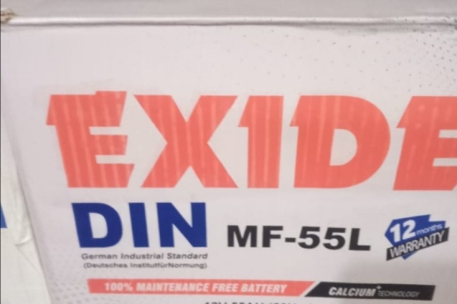 Exide DIN MF-55L بیٹری ( بالکل نیا)