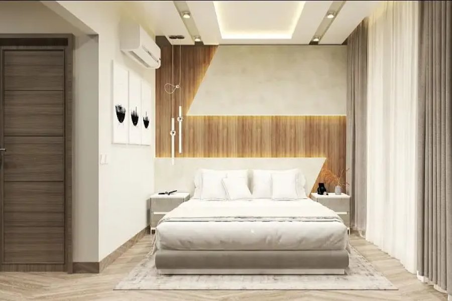 بحریہ ٹاؤن لاہور (اقبال بلاک) میں نیم فرنشڈ (422 مربع فٹ) رائل سویٹ اپارٹمنٹ برائے فروخت