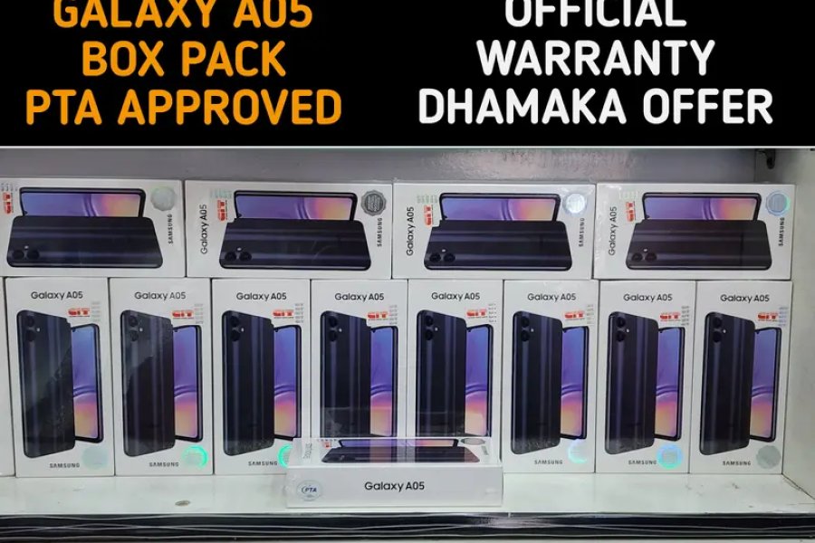 سیمسنگ گلیکسی A05 باکس پیک PTA نے A54 A34 A25 A55 A14 A05S A04 کی منظوری دے دی