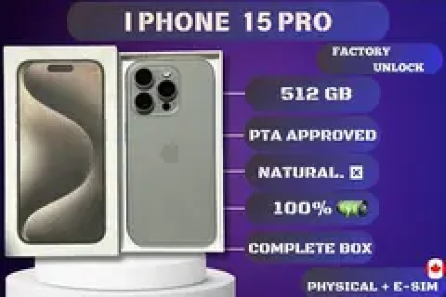 IPHONE 15 PRO 512 GB PTA APPROVED