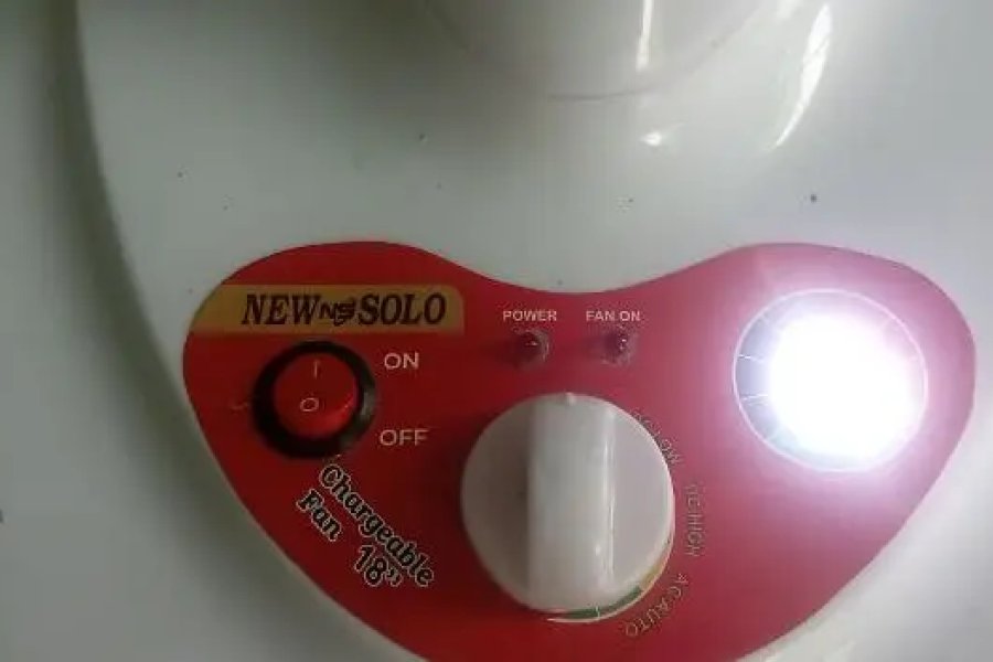 New NS solo charge able fan 1 month used
