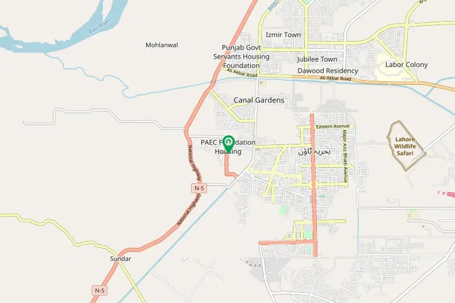 Pakistan Atomic Energy Housing Society Lahore 5 Marla Plot For Sale Block C