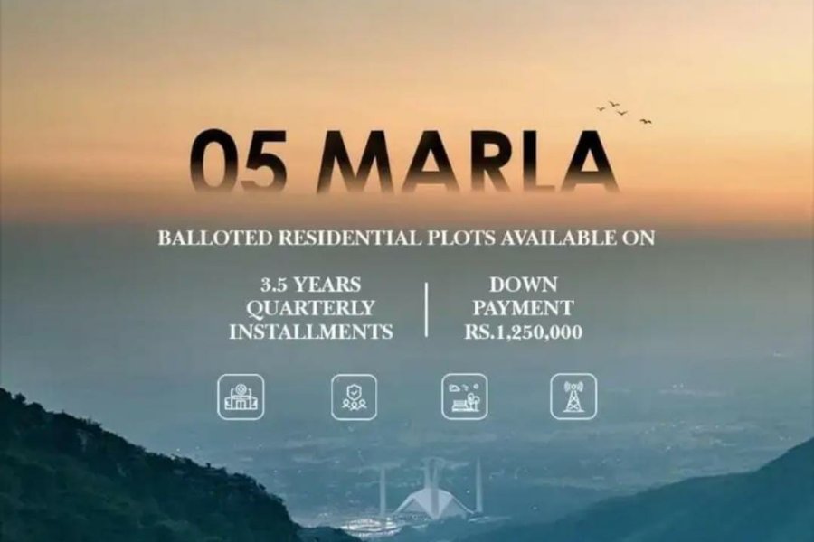 5 Marla residential plot for sale Zak City Islamabad 0324 8881205