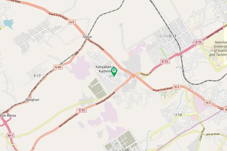 G-15 اسلام آباد میں 35x80 کارنر لیول کا پلاٹ برائے فروخت