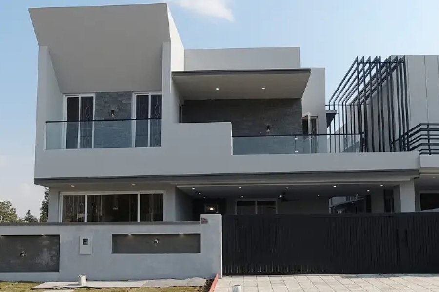 بحریہ ٹاؤن فیز 8 راولپنڈی میں خوبصورت جدید پیئر ہاؤس برائے فروخت۔