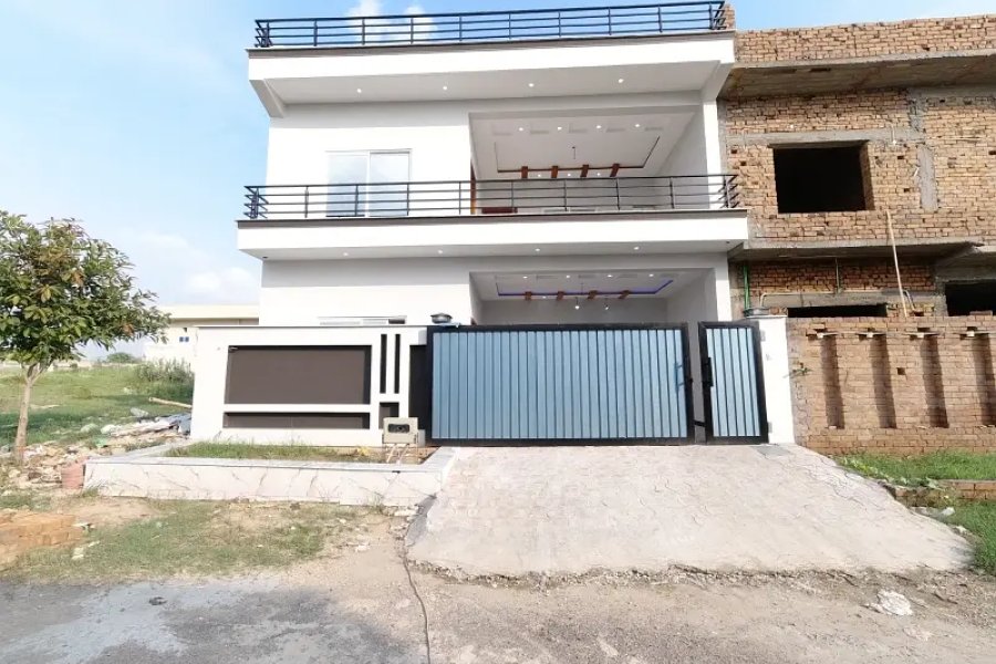 8 Marla Double Unit House Available. For Sale in Gulshan e Sehat E-18. In Block G Islamabad.