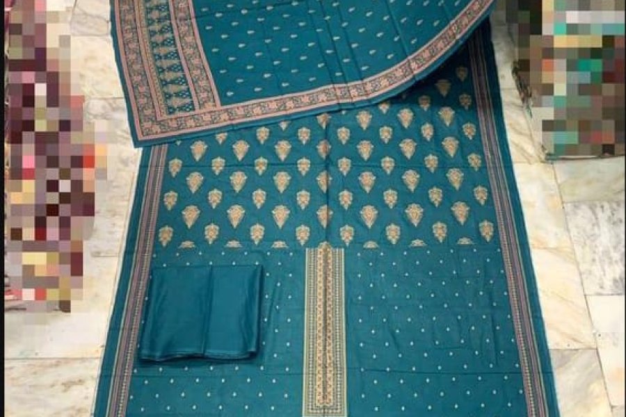 3 ٹکڑا خواتین کے بغیر سلے ہوئے اصلی لان