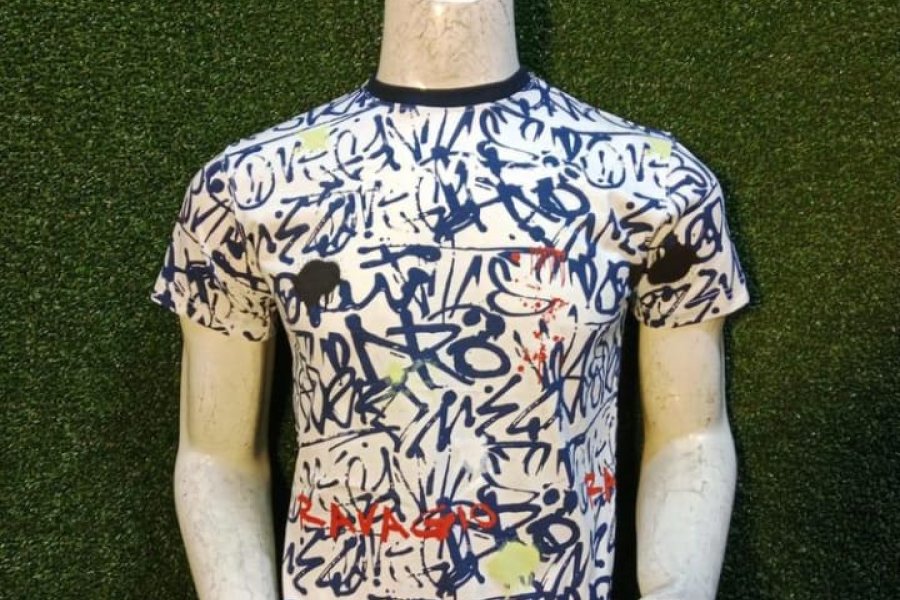 Men Round Neck T-Shirt Unique Pattern