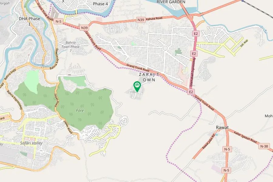 10 Marla Corner Prime Location Plot For Sale In Zaraj Housing Scheme Front Open