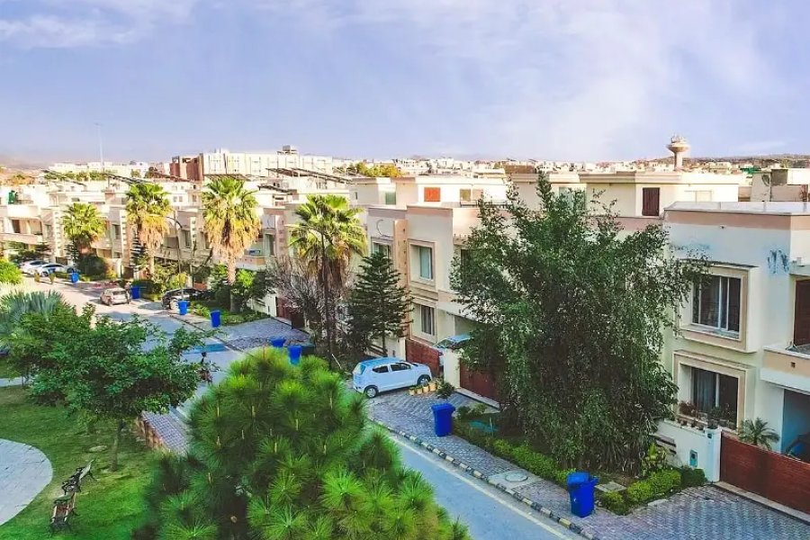 Sector J 10 marla street 5 solid land plot for sale in Behria Enclave.