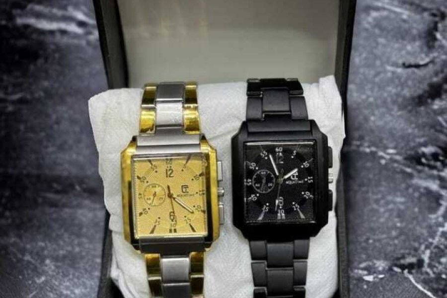 AquaTime Men Wrist Watch  ( Golden Color ) 1 Watch