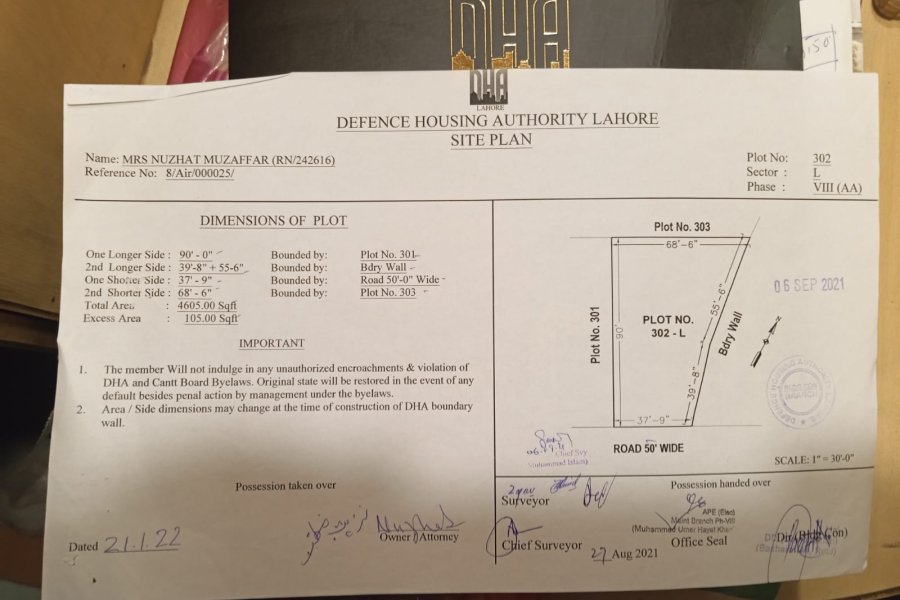 AIR Avanue Sector L 1 Kanal Cornar Plot