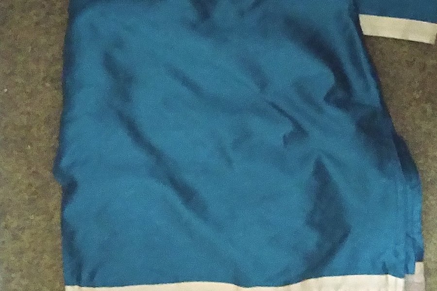 Chic 2-Piece Organza Suit in Teal and gold