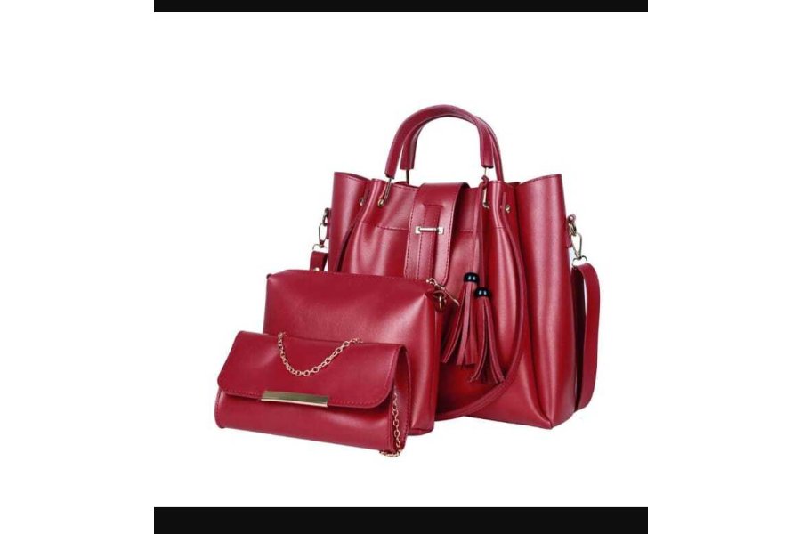 3 in 1 Women Leather Bag( Shoulder bag, Cross body  &amp; Pouch 3 in 1)