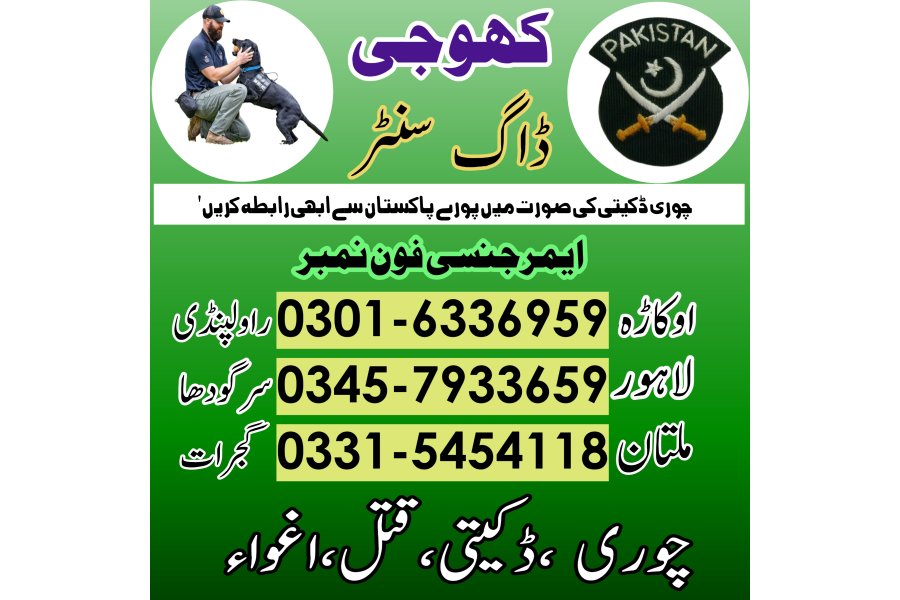 لاہور میں کھوجی کتا (03005454118)