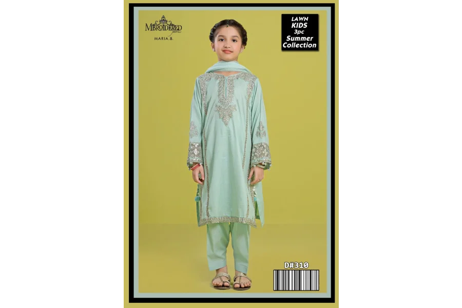 KIDS 3 Piece LAWN BY MARIA B Unstichted