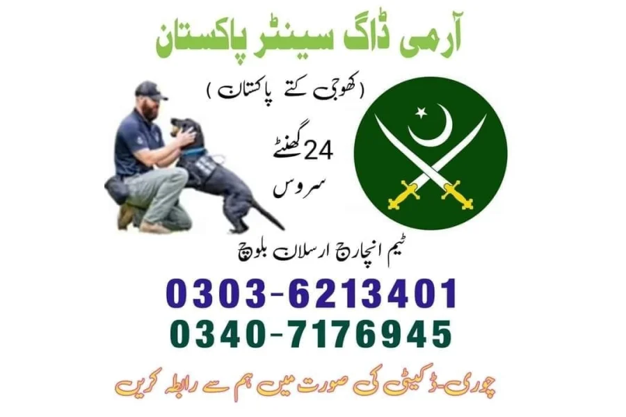 Army Dog Center Sargodha 03036213401 | Khojikutta service Sargodha