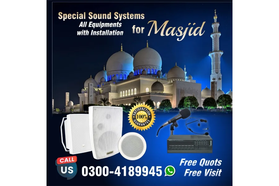 PA Sound System Sales , Services and Installation for Masjid