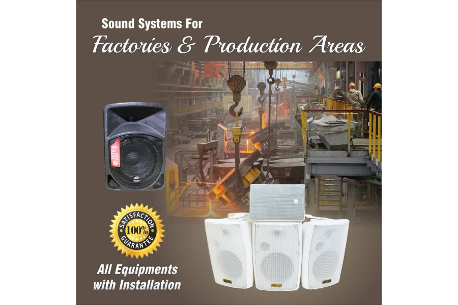 PA Sound Systems Sales, Installation for Factories & Production Area