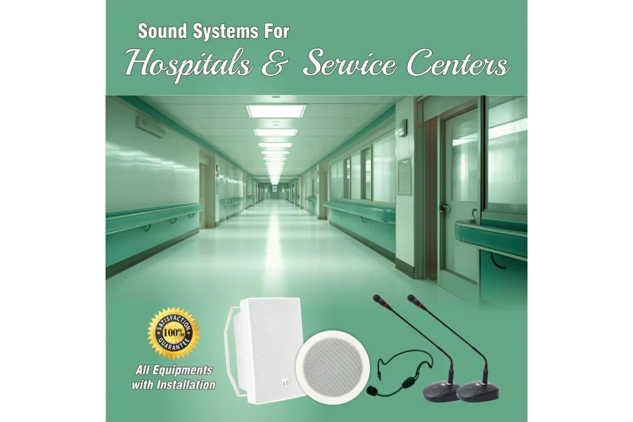 PA Sound Systems Sales, Installation for Hospitals & Service Centers