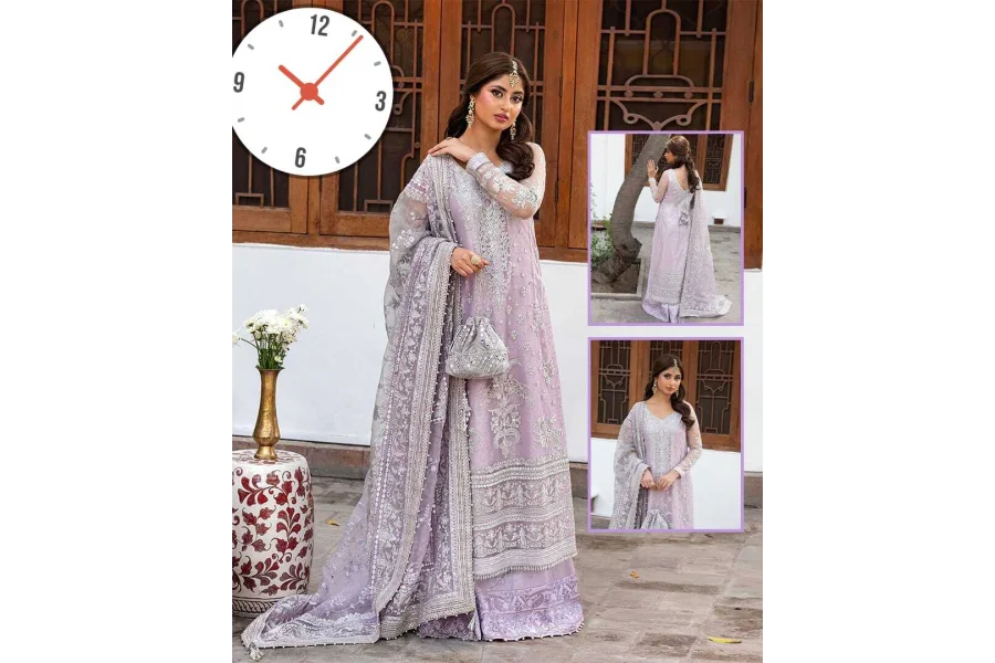 Faiza Saqlain Nira Luxury Wedding Festive Collection - Lilac