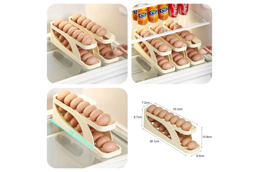 Rolling Egg Storage Box