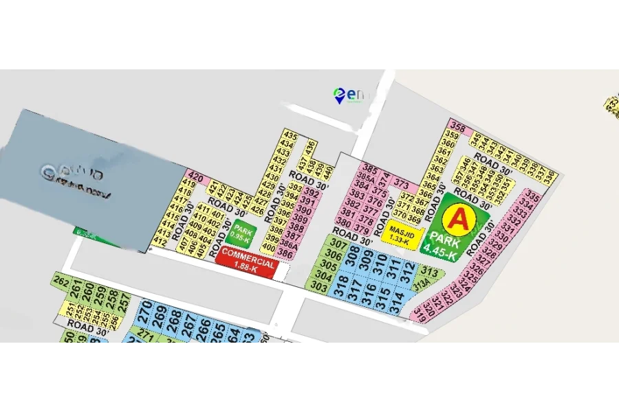 Corner 5 Marla Park-Facing Plot in PUEH Phase 2, Block A