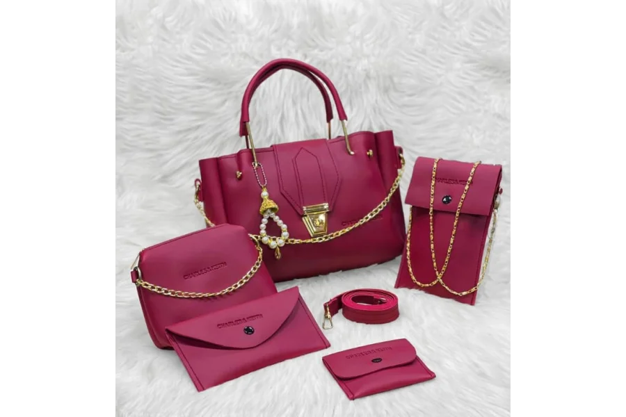 5 in1 Purse- For Women (Red)