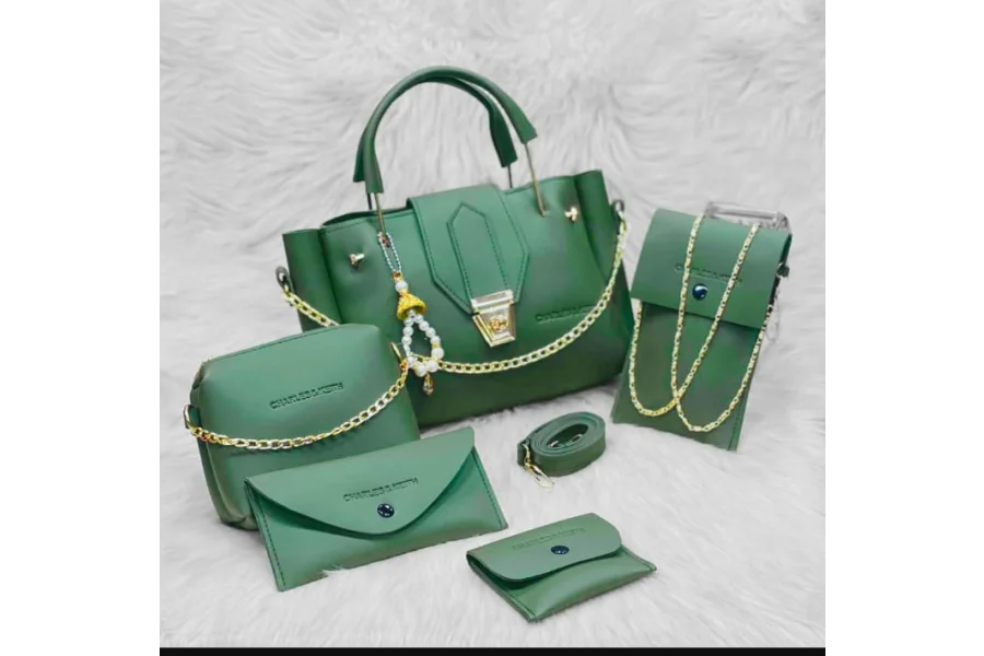 5 in1 Purse for women (Green)