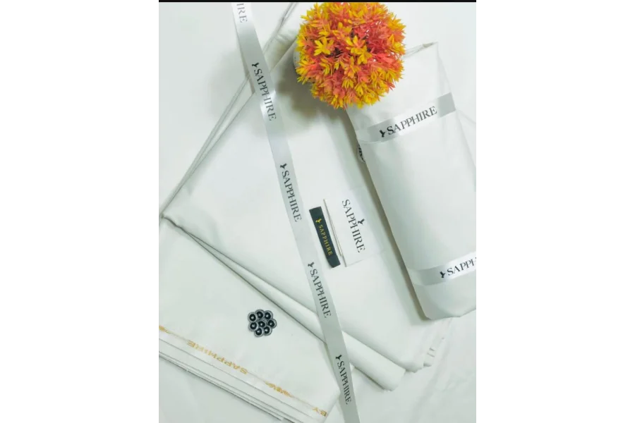 Sapphire Khaddar Unstitched-White