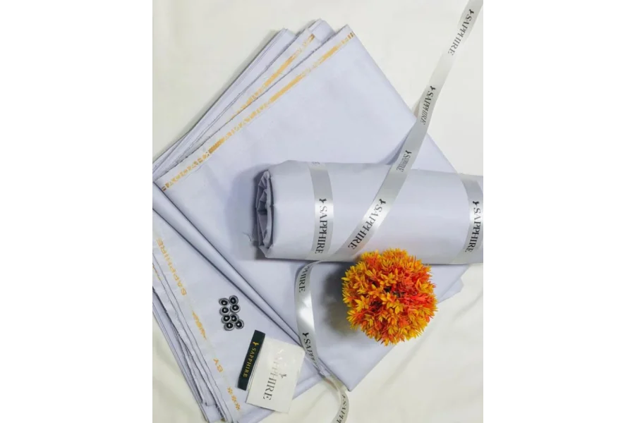 نیلم کھدر غیر سلائی-ہلکا نیلا