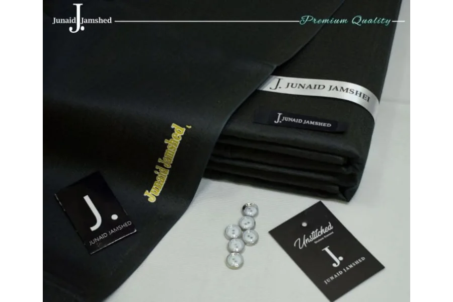J. Khaddar Unstitched-Black