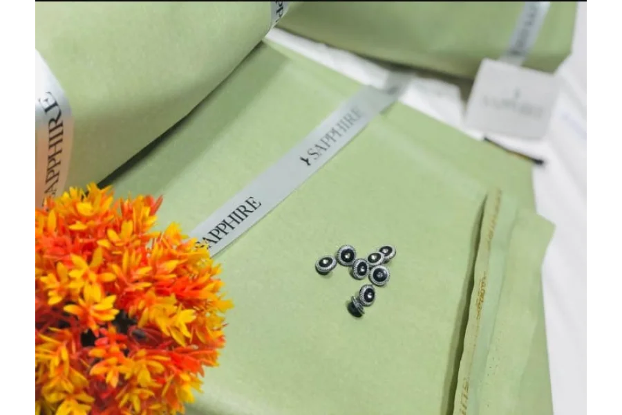 نیلم کھدر بغیر سلے سبز