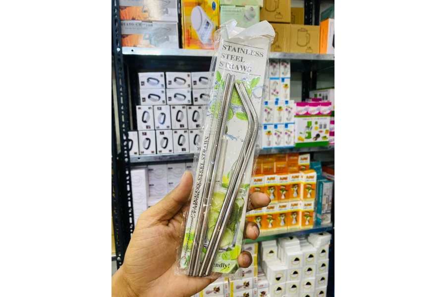 STAINLESS STEEL STRAW PACK OF 5