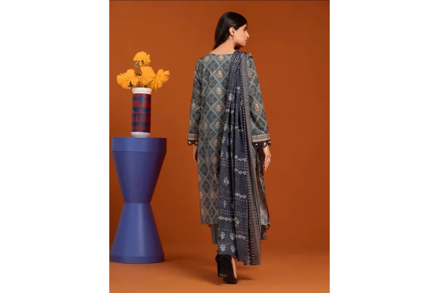 EDENROBE BRAND UNSTICHED 3 PCS CLOTHES