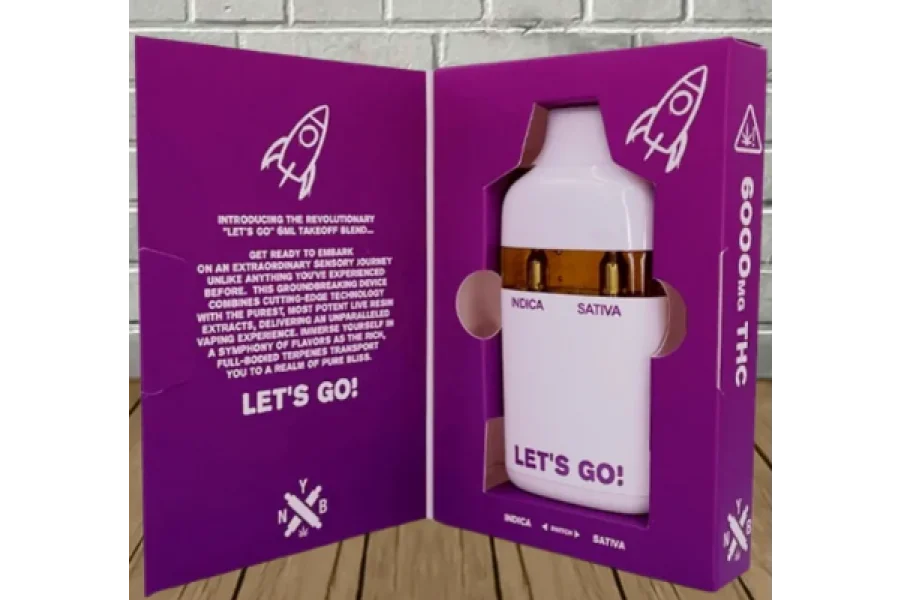 چلو چلو! 6000mg ٹیک آف بلینڈ THC 6ml کراچی میں ڈسپوزایبل -03001597